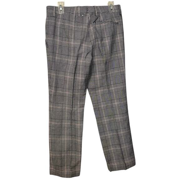 Golden Goose Daria Glen Plaid Virgin Wool Blend Cigarette Pants Size 42 Medium - Picture 6 of 9